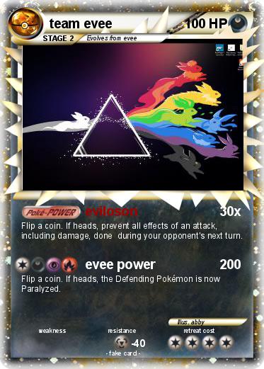 Pokemon team evee