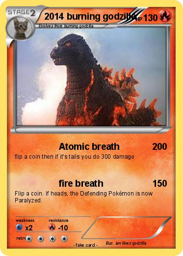 Pokemon 2014 burning godzilla