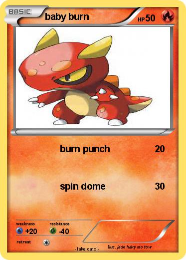 Pokemon baby burn