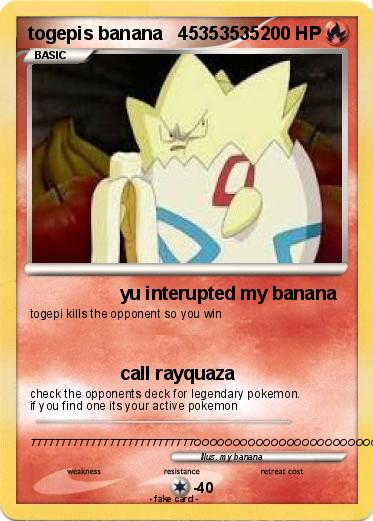 Pokemon togepis banana   45353535