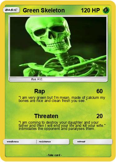 Pokemon Green Skeleton