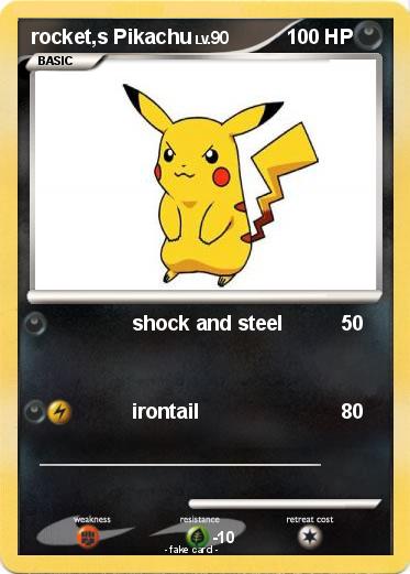 Pokemon rocket,s Pikachu
