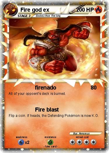 Pokemon Fire god ex