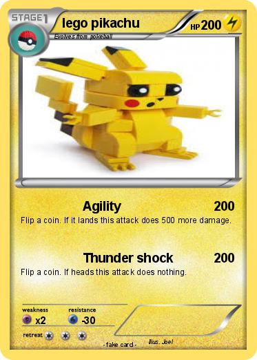 Pokemon lego pikachu
