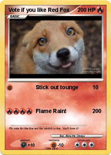 Pokemon Vote if you like Red Fox