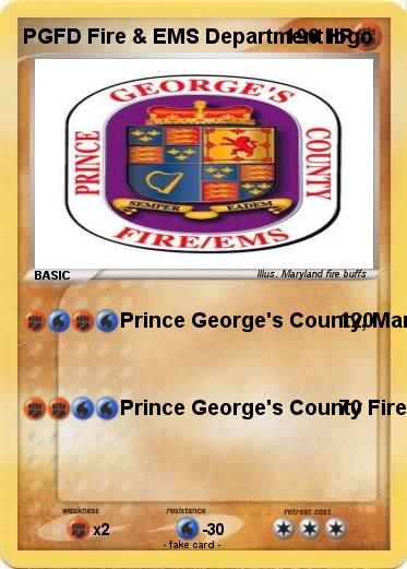Pokemon PGFD Fire & EMS Department logo