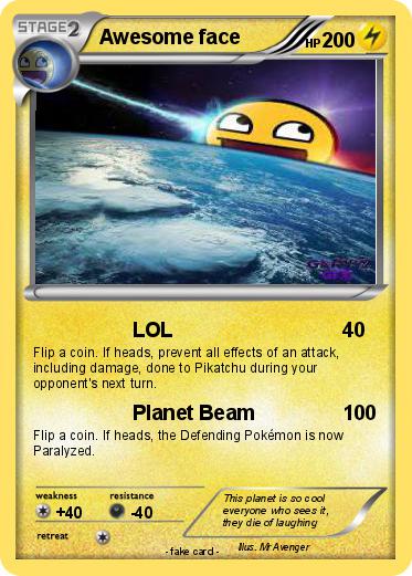 Pokemon Awesome face