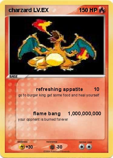 Pokemon charzard LV.EX