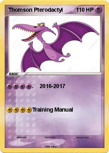 Pokemon Thomson Pterodactyl