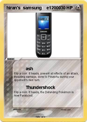 Pokemon hiran's  samsung    e12000