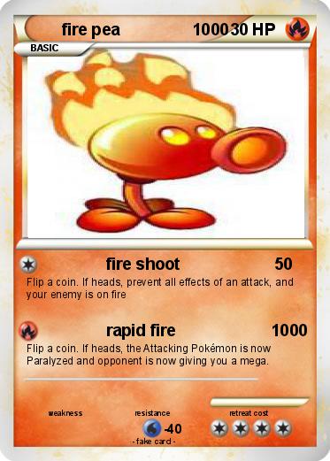 Pokemon fire pea                1000