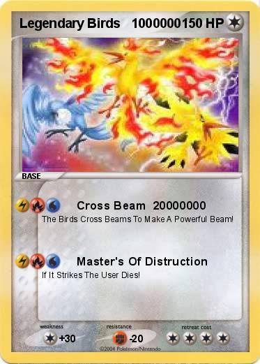 Pokemon Legendary Birds   1000000