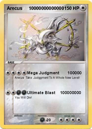 Pokemon Arecus     10000000000000 