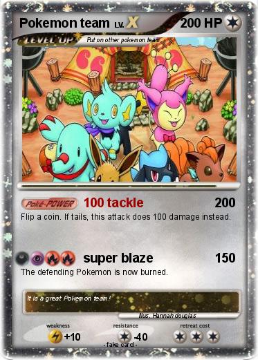 Pokemon Pokemon team