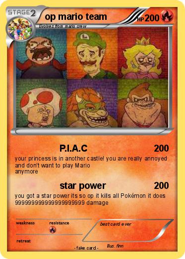 Pokemon op mario team
