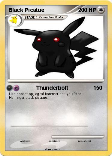 Pokemon Black Picatue