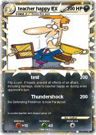 Pokemon teacher happy EX