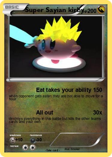 Pokemon Super Sayian kirby