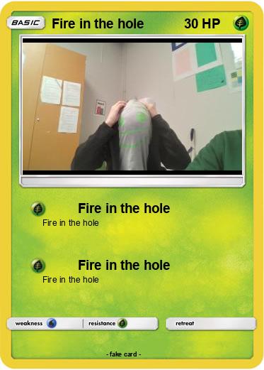 Pokemon Fire in the hole