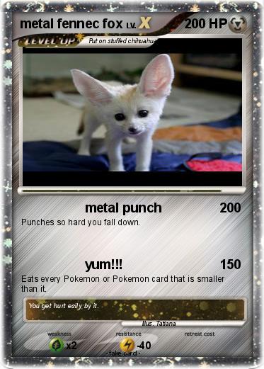 Pokemon metal fennec fox