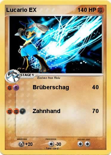 Pokemon Lucario EX