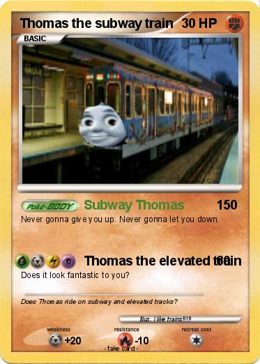 Pokemon Thomas the subway train