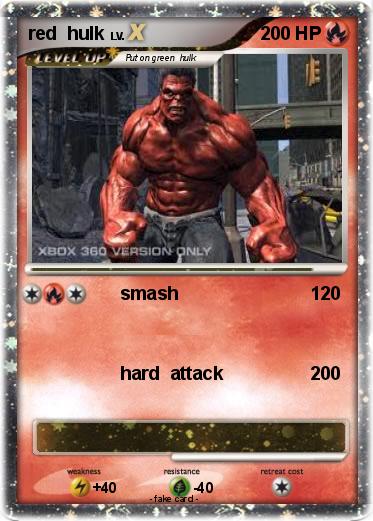 Pokemon red  hulk