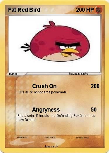 Pokemon Fat Red Bird