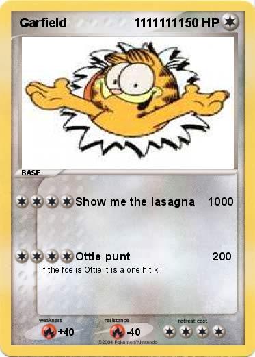 Pokemon Garfield                   1111111