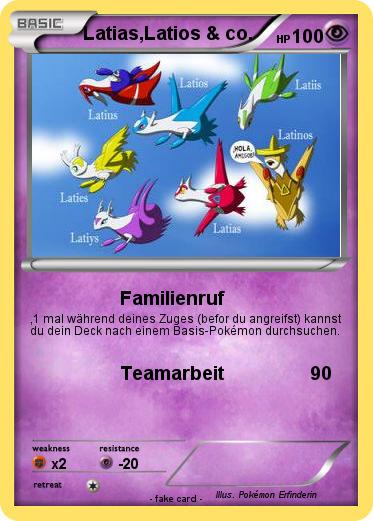 Pokemon Latias,Latios & co.