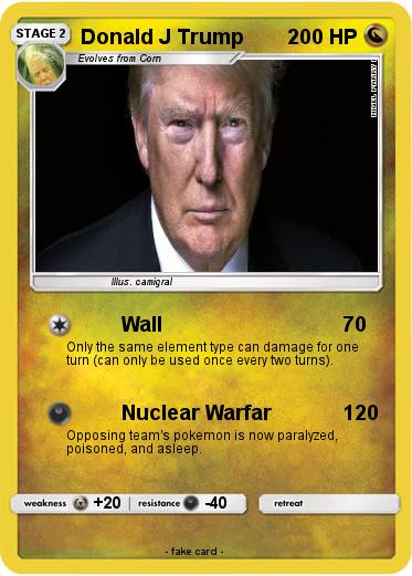 Pokemon Donald J Trump
