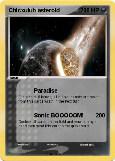 Pokemon Chicxulub asteroid