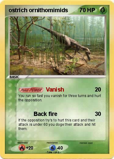 Pokemon ostrich ornithomimids