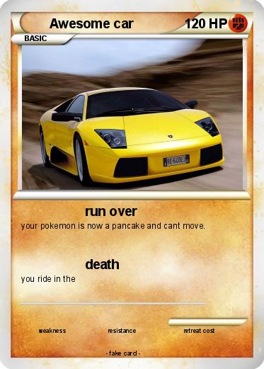 Pokemon Awesome car