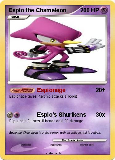 Pokemon Espio the Chameleon