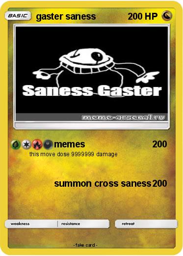 Pokemon gaster saness