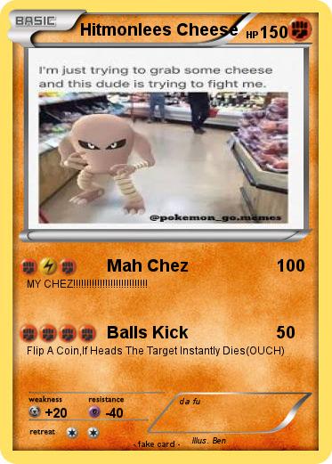 Pokemon Hitmonlees Cheese