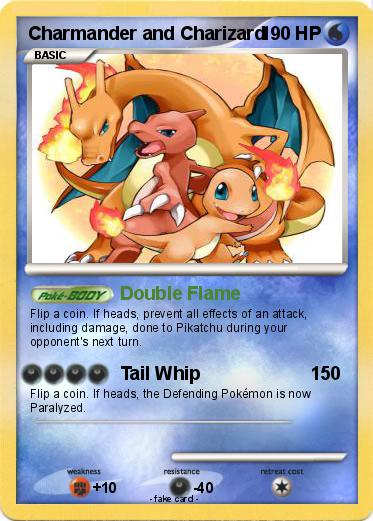 Pokemon Charmander and Charizard