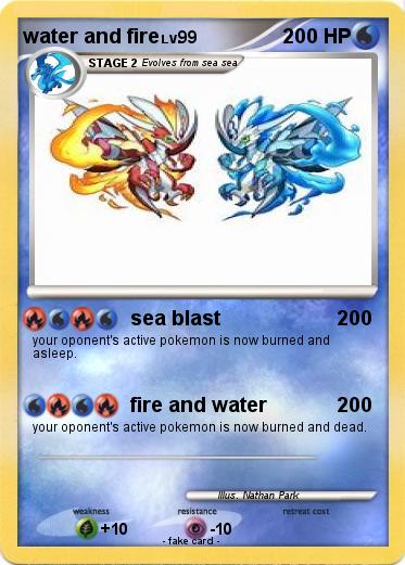 Pokemon water and fire