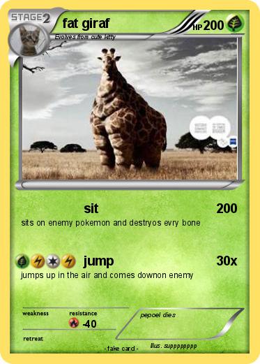 Pokemon fat giraf