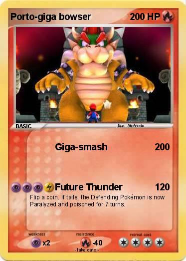 Pokemon Porto-giga bowser