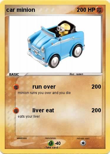 Pokemon car minion