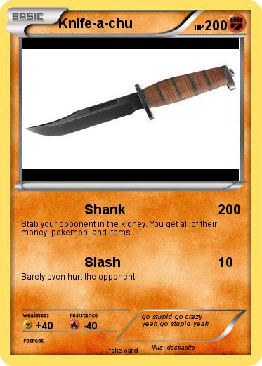 Pokemon Knife-a-chu