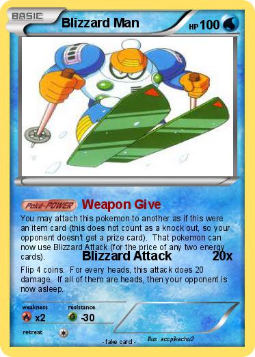 Pokemon Blizzard Man