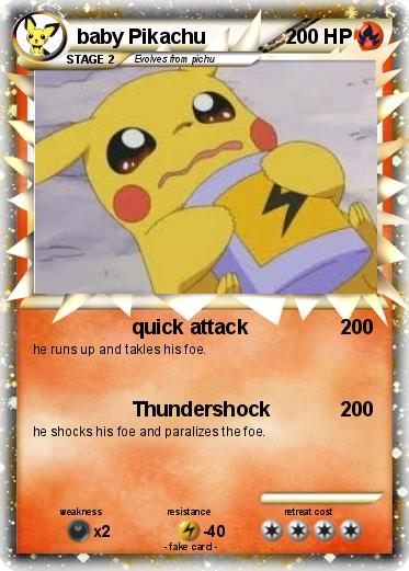 Pokemon baby Pikachu