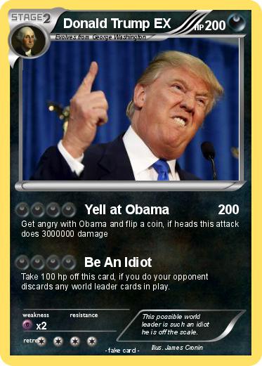 Pokemon Donald Trump EX