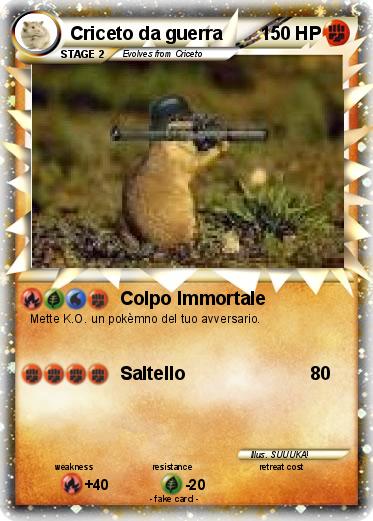 Pokemon Criceto da guerra