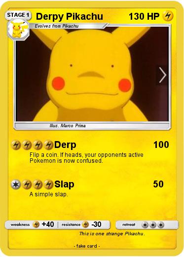 Pokemon Derpy Pikachu