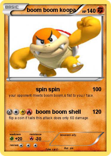 Pokemon boom boom koopa