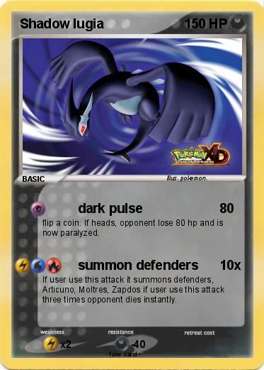 Pokemon Shadow lugia